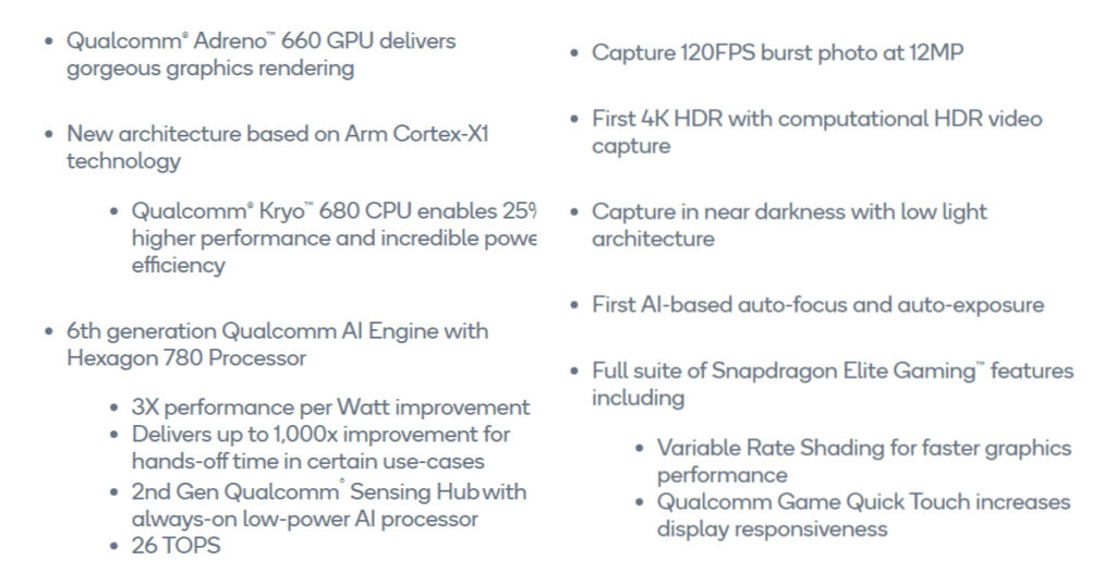 Qualcomm Snapdragon 888 Specs